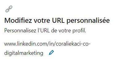 URL LinkedIn personnalisée